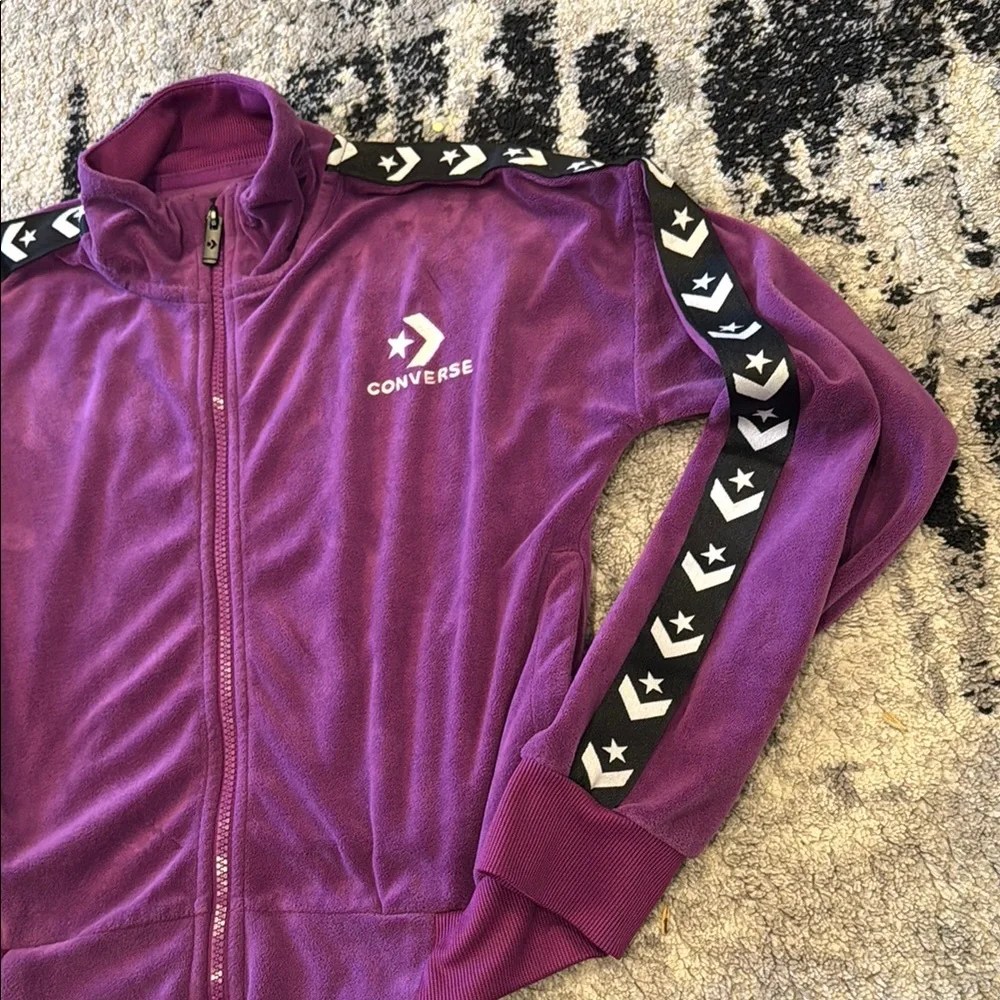 🛍️Converse Purple Track Jacket